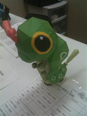 Caterpie papercraft