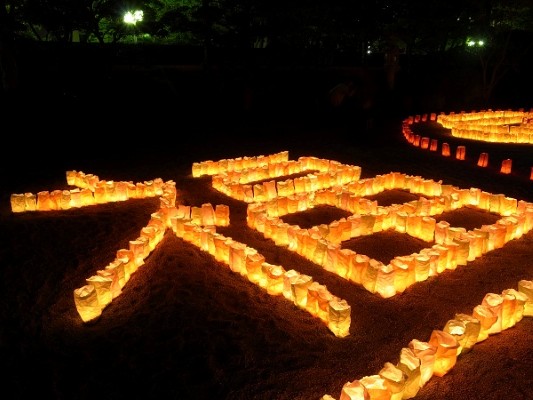 Paper lanterns in Fukuoka