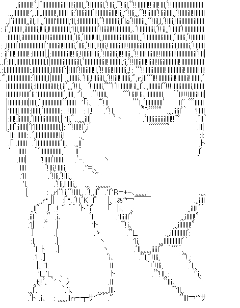 User submitted ASCII Art ASCII art anime girl