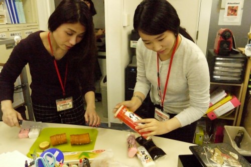 Japanese students at shrine