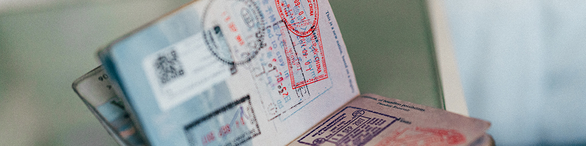 Passport with visas